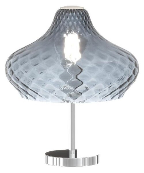 DRESS LAMPADA DA TAVOLO MODERNA IN METALLO CON DIFFUSORE DI VETRO IN 3 COLORI LAMPADINA ATTACCO E27