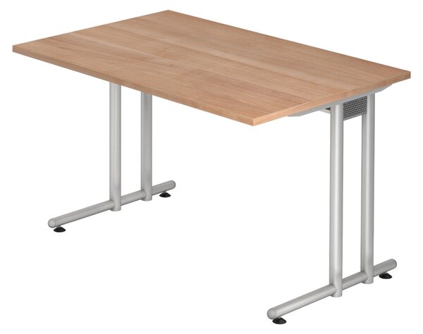 Scrivania bümö Serie N - Dimensioni: 120 x 80 cm, Decorazione: Noce