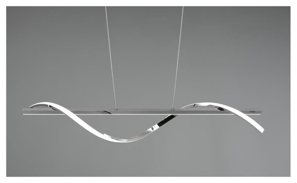 ISABEL SOSPENSIONE MODERNA LED 26W LUCE 4000K DIMMERABILE METALLO FINITURA CROMO