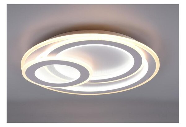 MITA PLAFONIERA MODERNA 3 CERCHI LED 74W LUCE DIMMERABILE TELECOMANDO INCLUSO CON LUCE NOTTURNA