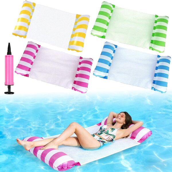 Amaca gonfiabile 4-in-1 per divertimento in acqua