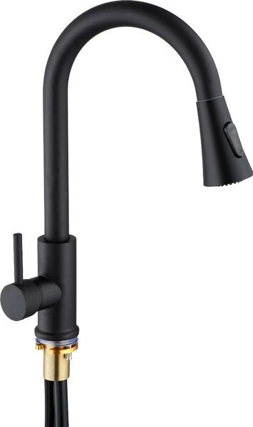 Rubinetto da cucina 360° nero