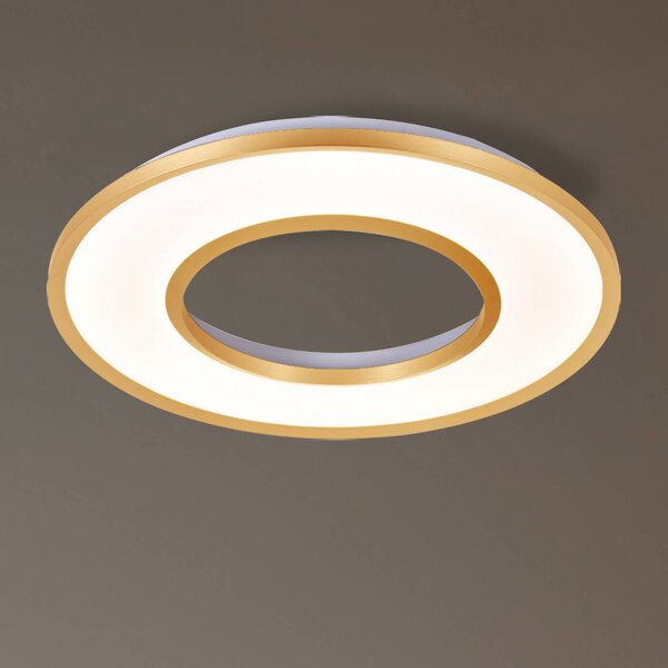 Viokef Plafoniera a LED Valeria, Ottone / Oro, Soggiorno / Sala da pranzo, Alluminio, Moderno, Plafoniera LED
