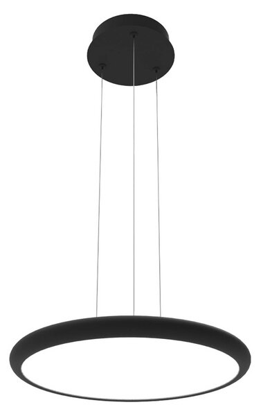 Viokef Lampada a sospensione Benett, dimmerabile, Nero, Soggiorno / Sala da pranzo, Alluminio, Moderno, Lampada a sospensione