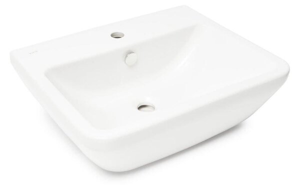 Lavabo Vitra INTEGRA Lavabo sospeso con troppopieno e foro per rubinetto 50 x 43 cm, bianco