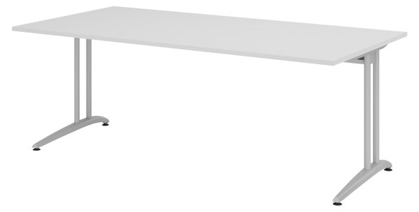Bümö Scrivania Serie-B - Decorazione: grigio, dimensioni: 200 x 100 cm