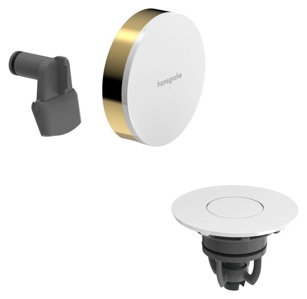 Hansgrohe Exafill Set de finition Bec déverseur pour baignoire, garniture d'écoulement et de trop-plein, 58119990, 58119990