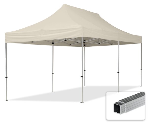 TOOLPORT 3x6m gazebo pieghevole, ECONOMY alluminio, crema