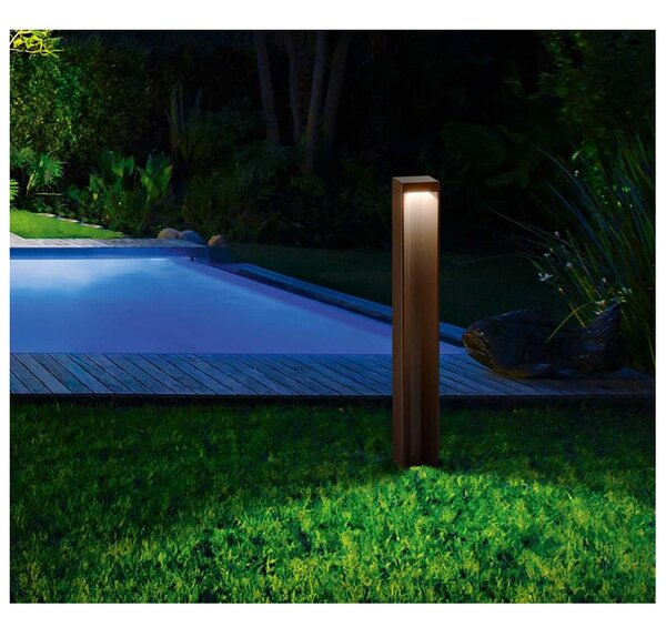 KURT LAMPIONE DA ESTERNO IP54 4 COLORI LED 11W LUCE 3000K-4000K MODERNO ALTEZZA CM