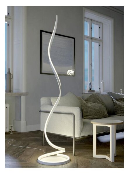 SCROLL PIANTANA SINUOSA A LED 30W LUCE CCT 3000K-4000K-6000K ALLUMINIO 3 COLORI MODERNA