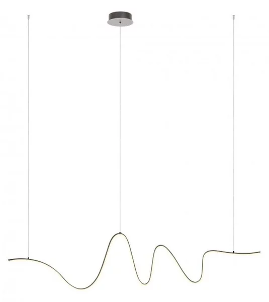 IMPULS SOSPENSIONE ULTRAMODERNA LED 34W LUCE 3000K DIMMERABILE ALLUMINIO 3 COLORI LARGHEZZA CM 160