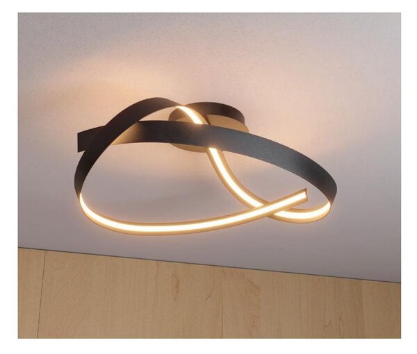 IMPULS PLAFONIERA MODERNA LED 34W LUCE 3000K DIMMERABILE ALLUMINIO 3 COLORI DIAMETRO CM 60