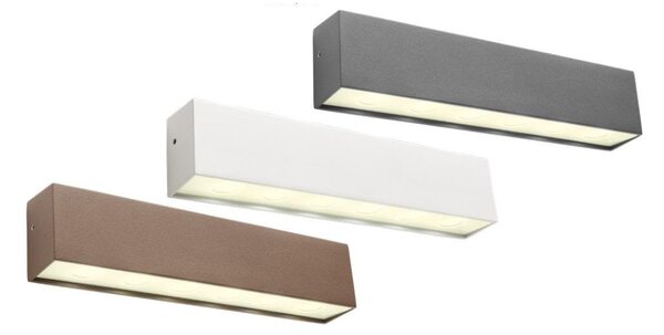 OMNIA APPLIQUE DA ESTERNO ANTI SALSEDINE IP54 LED 13,5W LUCE 2700K,3000K O 4000K ANTI CORROSIONE 3 COLORI