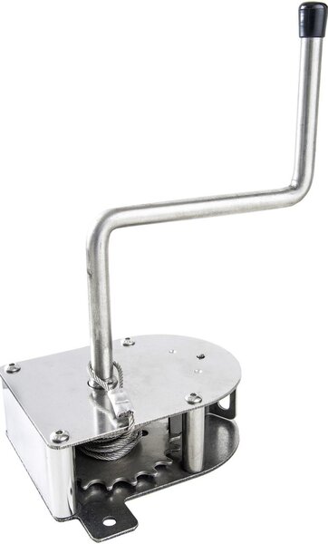 Manovella Schneider in acciaio inox con fune metallica da 3 m per griglie fino a 70 cm Griglia girevole