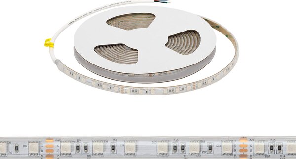 Striscia LED RGB Multicolore 24V 146W/m Professionale - IP67 - 5 metri