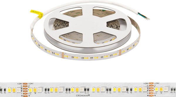 Striscia LED Professionale RGB+CCT Multicolore 24V 20W/m - IP20 - 5 metri