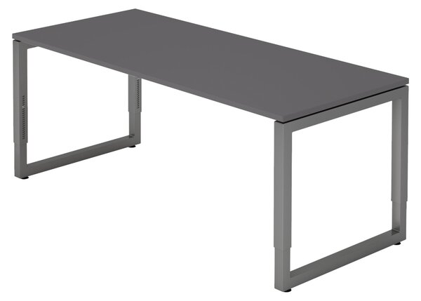 Bümö Scrivania Serie-R - Decorazione: grafite, struttura: grafite, dimensioni: 180 x 80 cm