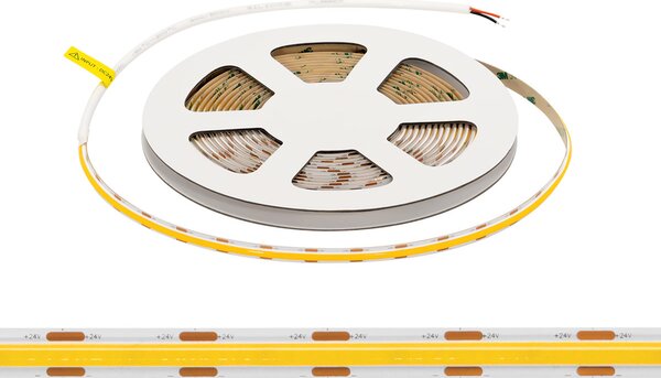 Striscia LED COB 24V 10W/m CRI>90 Professionale - IP20 - 5 metri
