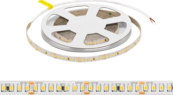 Striscia LED 24V 15W/m Alta Efficienza Professionale - IP20 - 5 metri