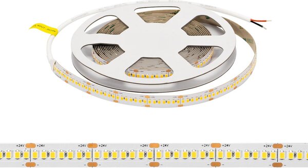 Striscia LED 24V 25W/m Altissima Luminosità Professionale - IP20 - 5 metri