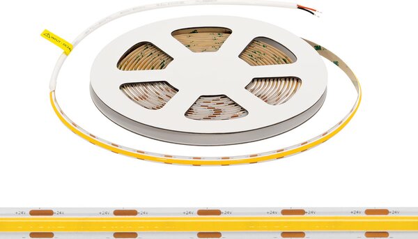 Striscia LED COB 24V 10W/m CRI>90 Professionale - IP20 - 5 metri