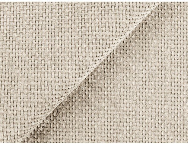 Divano angolare color crema allungabile/con contenitore (con penisola a destra/con chaise lounge) con rivestimento in ciniglia Kona – Makamii