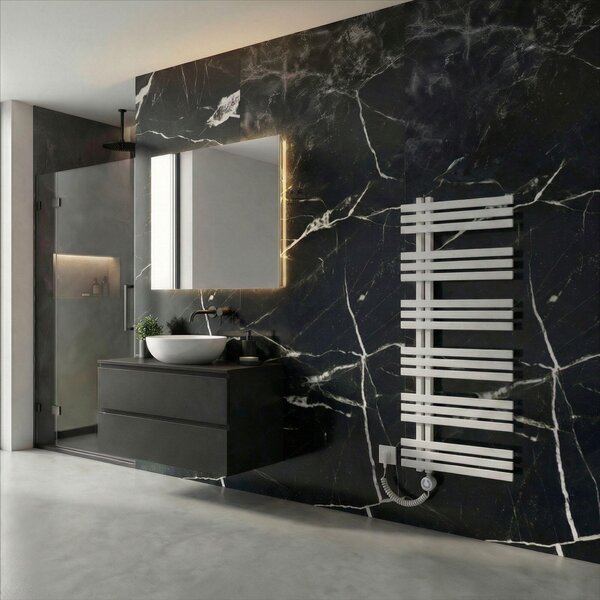 Radiatore da bagno Schulte IGNIS, 140x60 cm, bianco, attacco in basso a sinistra