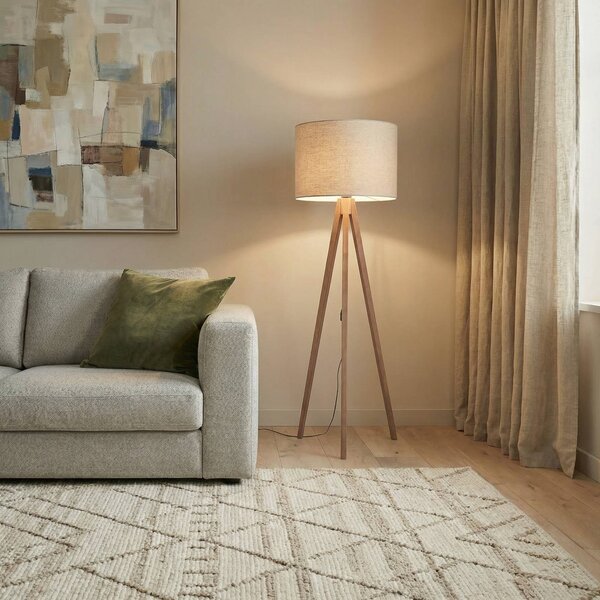 Lampada da terra Grand TK Lighting, Legno scuro, Soggiorno / Sala da pranzo, Legno, Moderno, Lampada da terra