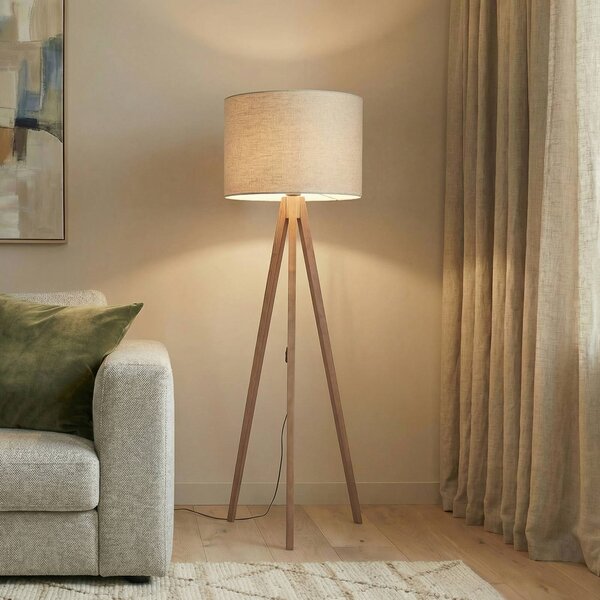 Lampada da terra Grand TK Lighting, Legno scuro, Soggiorno / Sala da pranzo, Legno, Moderno, Lampada da terra