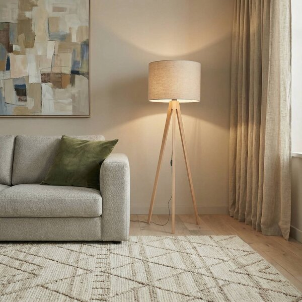 Lampada da terra Grand TK Lighting, Legno chiaro, Soggiorno / Sala da pranzo, Legno, Moderno, Lampada da terra