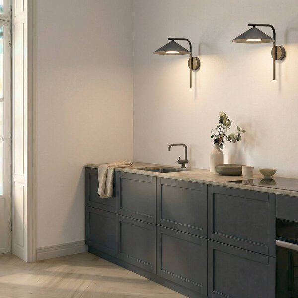 Applique da parete Lume TK Lighting, dimmerabile, Marrone / Ruggine, Camera da letto, Metallo, Applique