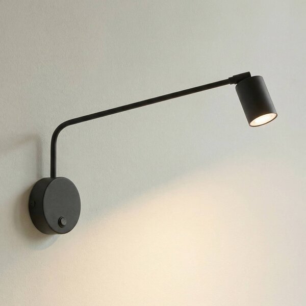 Applique da parete Nex TK Lighting, dimmerabile, Nero, Soggiorno / Sala da pranzo, Metallo, Applique