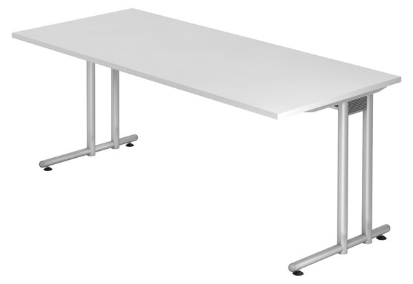 Scrivania bümö Serie N - Finitura: bianco, dimensioni: 180 x 80 cm