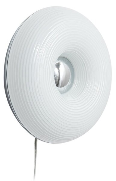 Applique da parete Lindby, Fjora, dimmerabile, Bianco, Soggiorno, Vetro, Design