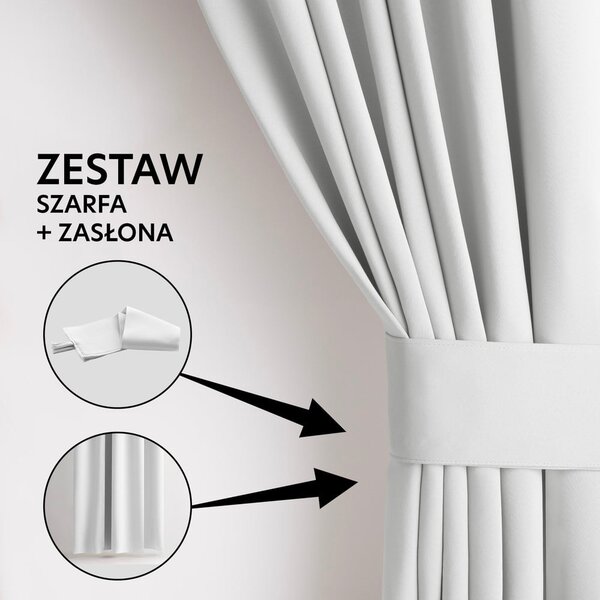 Tenda parzialmente oscurante bianca 140x175 cm Kierra – Restilo