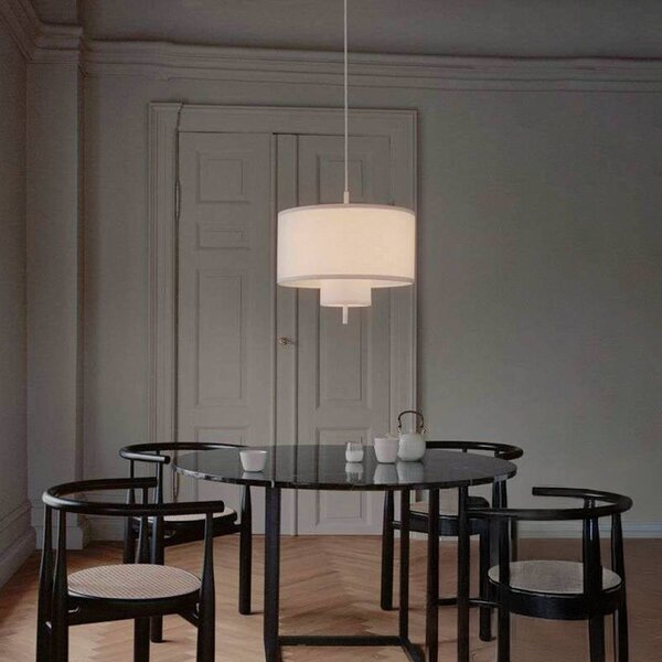 New Works Lampada a sospensione Margin, dimmerabile, Soggiorno / Sala da pranzo, Tessuto / Stoffa / Seta, Scandinavo, Lampada a sospensione