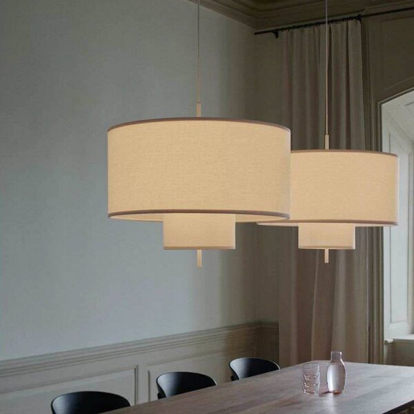 New Works Lampada a sospensione Margin, dimmerabile, Soggiorno / Sala da pranzo, Tessuto / Stoffa / Seta, Scandinavo, Lampada a sospensione