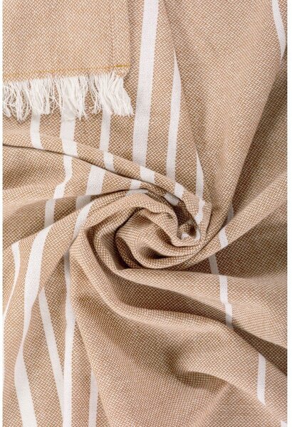 Coperta beige in cotone 150x200 cm Solene – Tiseco Home Studio