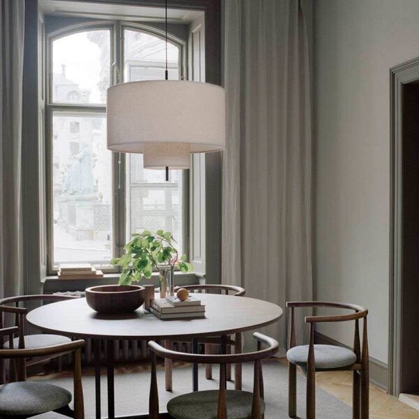 New Works Lampada a sospensione Margin, dimmerabile, Soggiorno / Sala da pranzo, Tessuto / Stoffa / Seta, Scandinavo, Lampada a sospensione