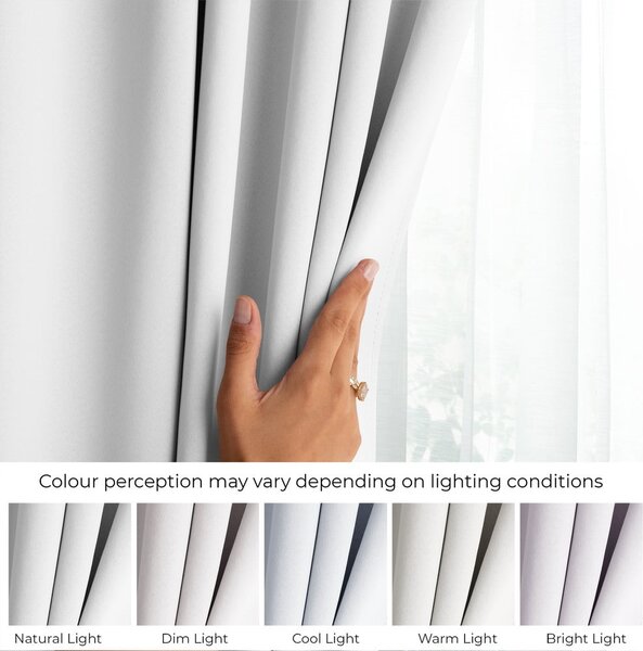 Tenda parzialmente oscurante bianca 140x175 cm Kierra – Restilo