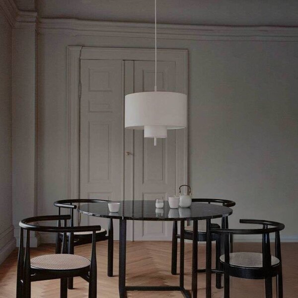 New Works Lampada a sospensione Margin, dimmerabile, Soggiorno / Sala da pranzo, Tessuto / Stoffa / Seta, Scandinavo, Lampada a sospensione