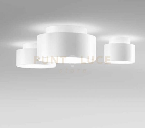 Baum plafoniera doppia emissione led 3000k 720lm 6+3w ip20 bianco
