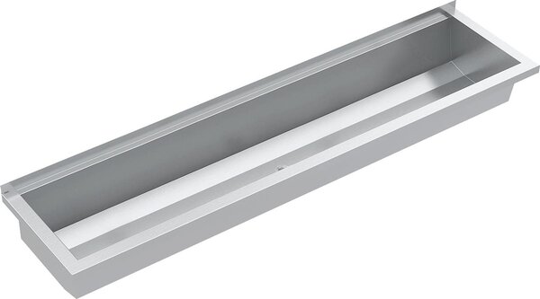 KWC AR vasca di lavaggio, PLANOX, acciaio inox, W.-Mont., 1600x210x382 mm, senza banco a braccio