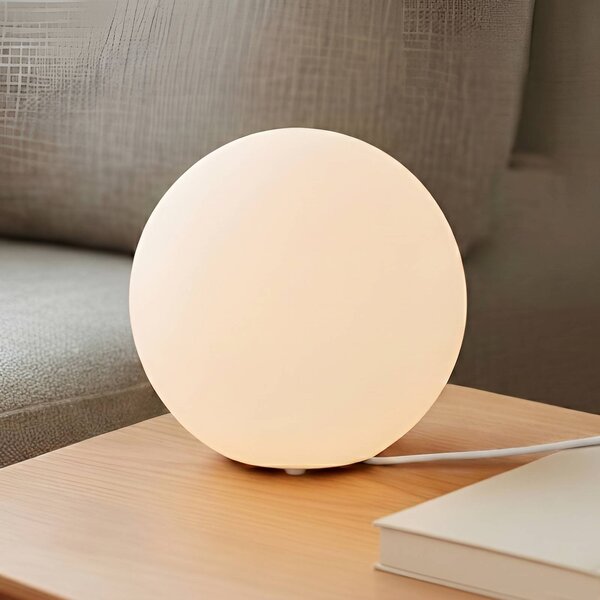 Lampada da tavolo Marike Lindby, Bianco / Opale, Soggiorno / Sala da pranzo, Vetro, Moderno, Lampada da tavolo