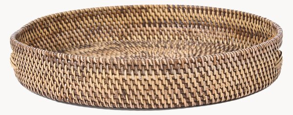 Vassoio decorativo in rattan intrecciato a mano Carry-All