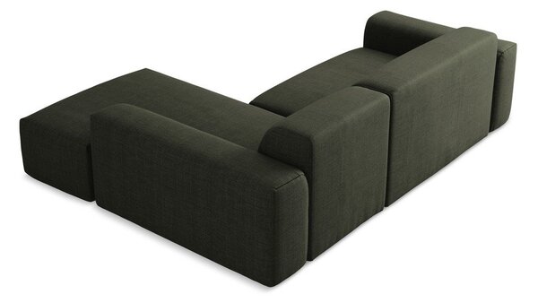 Divano angolare verde (con penisola a destra/con chaise lounge) Keli – Makamii
