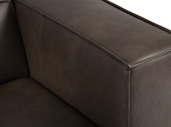 Divano angolare in pelle marrone (angolo sinistro) Madame - Windsor & Co Sofas