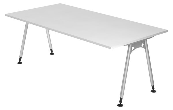 Scrivania bümö Serie A - Decorazione: bianco, dimensioni: 200 x 100 cm
