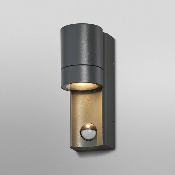 OSRAM Applicazione da esterno con sensore ENDURA CLASSIC ISIDOR grigio scuro ISIDOR, dimmerabile, Alluminio / Grigio / Zincato, Alluminio, Moderno