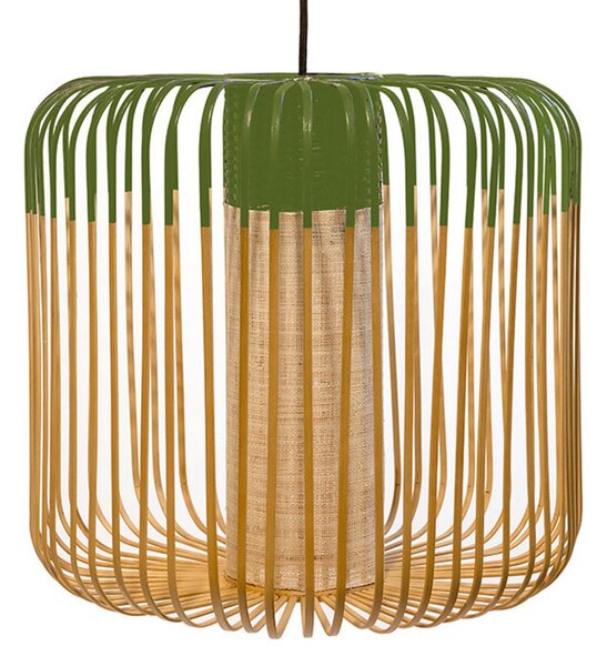 Lampada a sospensione Forestier, Bamboo Light M, dimmerabile, Verde, Soggiorno, Bambù, Design